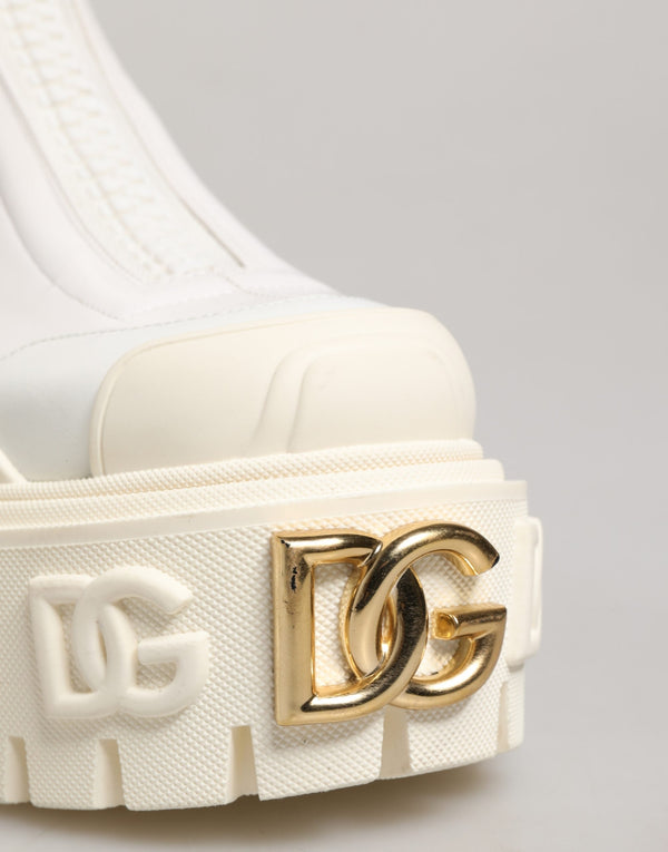 Dolce & Gabbana 52% Polyurethane ankle boot in white