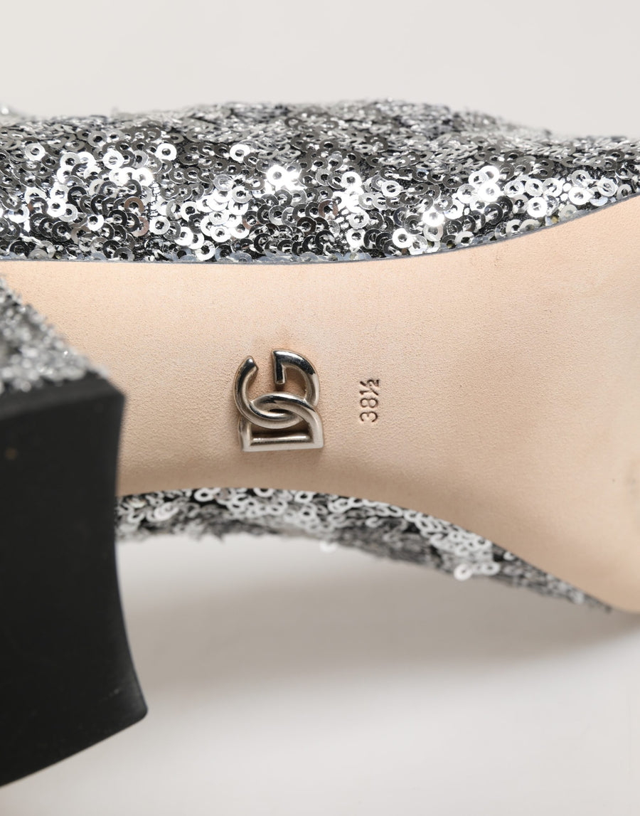 Dolce & Gabbana 100% Polyester boot in silver