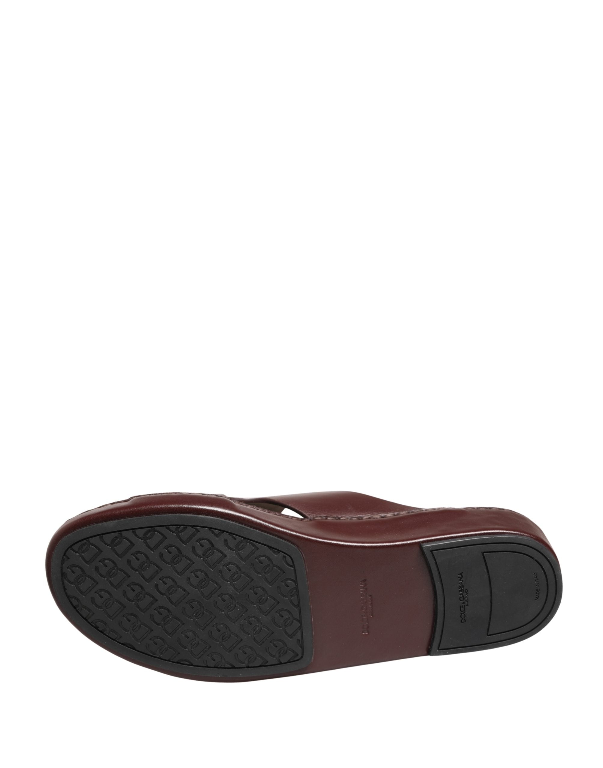 Dolce & Gabbana Leather sandals in maroon