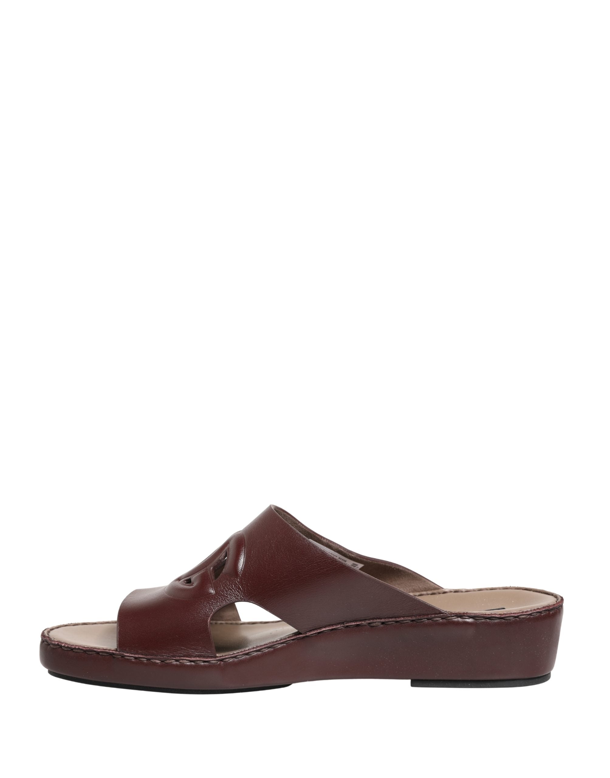 Dolce & Gabbana Leather sandals in maroon — view 6