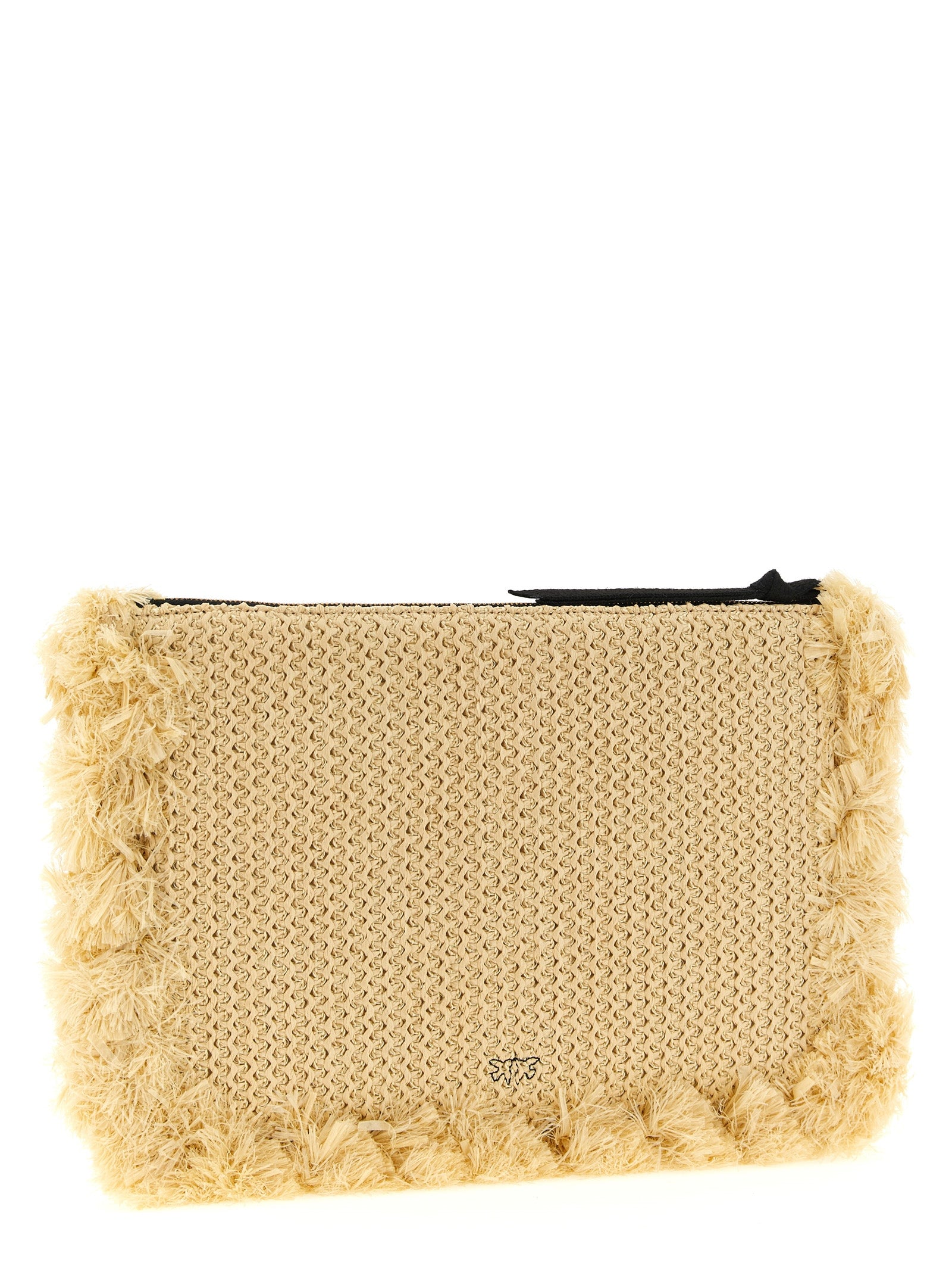 Raffia Clutch Beige Polypropylene