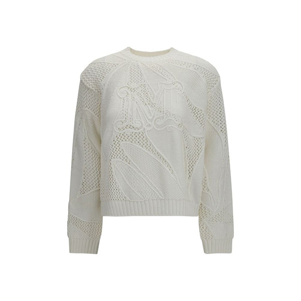 Max Mara 100% Cotton sweater in white