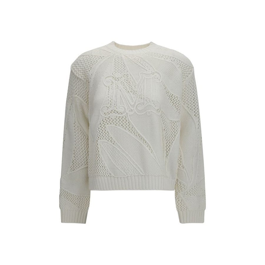 Max Mara 100% Cotton sweater in white