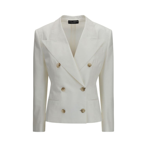 Dolce & Gabbana 56% Cotton blazer in white