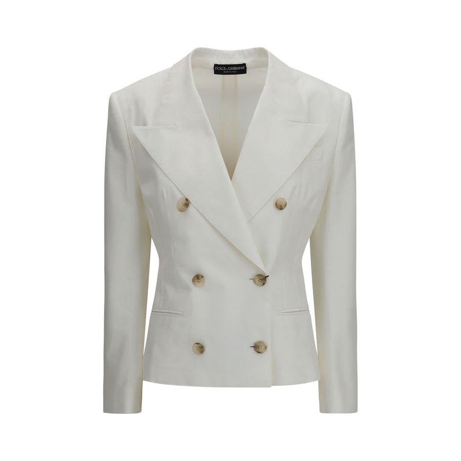 Dolce & Gabbana 56% Cotton blazer in white
