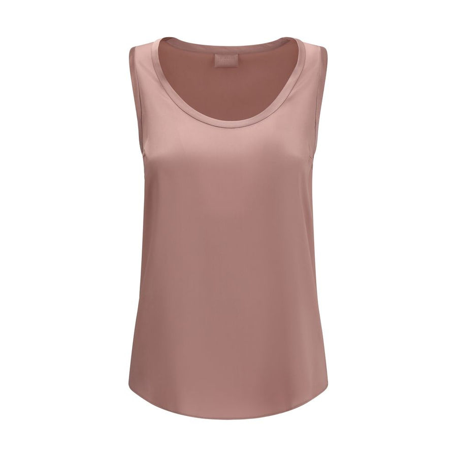 Brunello Cucinelli 96% Silk tank top in rose gold