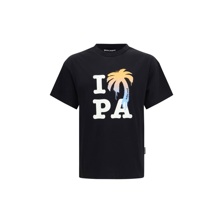 Palm Angels 100% Cotton t-shirt in black