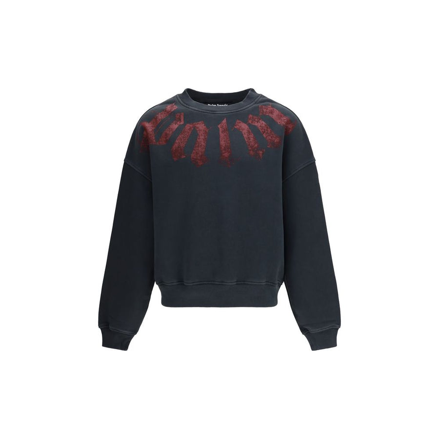 Palm Angels 95% Cotton 5% Elastane sweatshirt in black