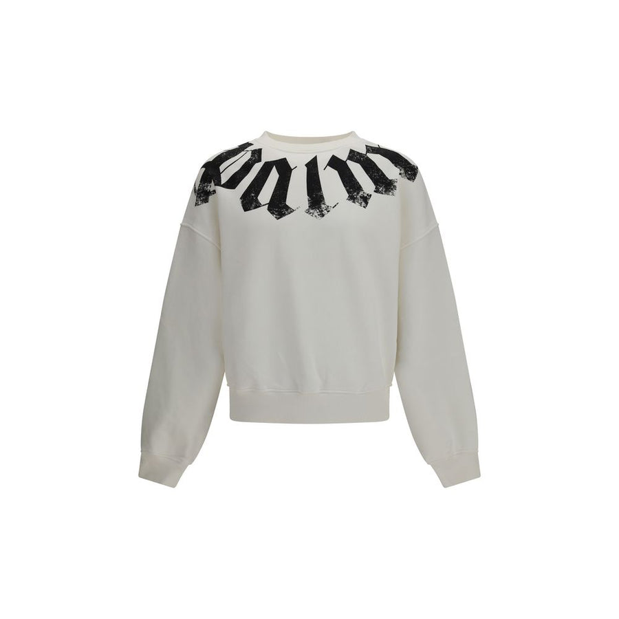 Palm Angels 95% Cotton 5% Elastane sweatshirt in white