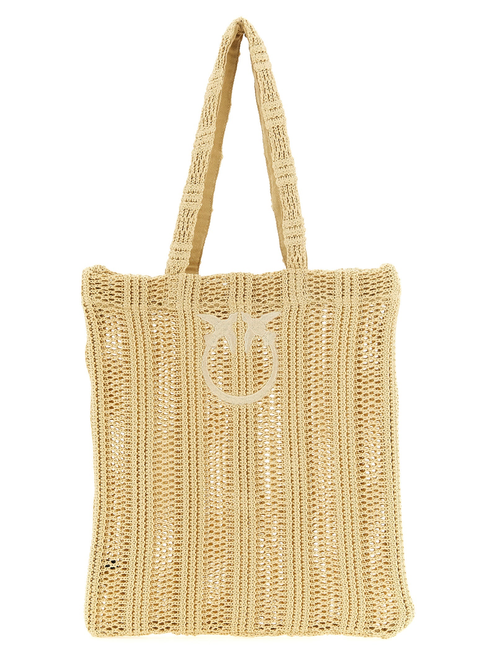 Medium Easy Tote Shopping Bag Beige Polyethylene