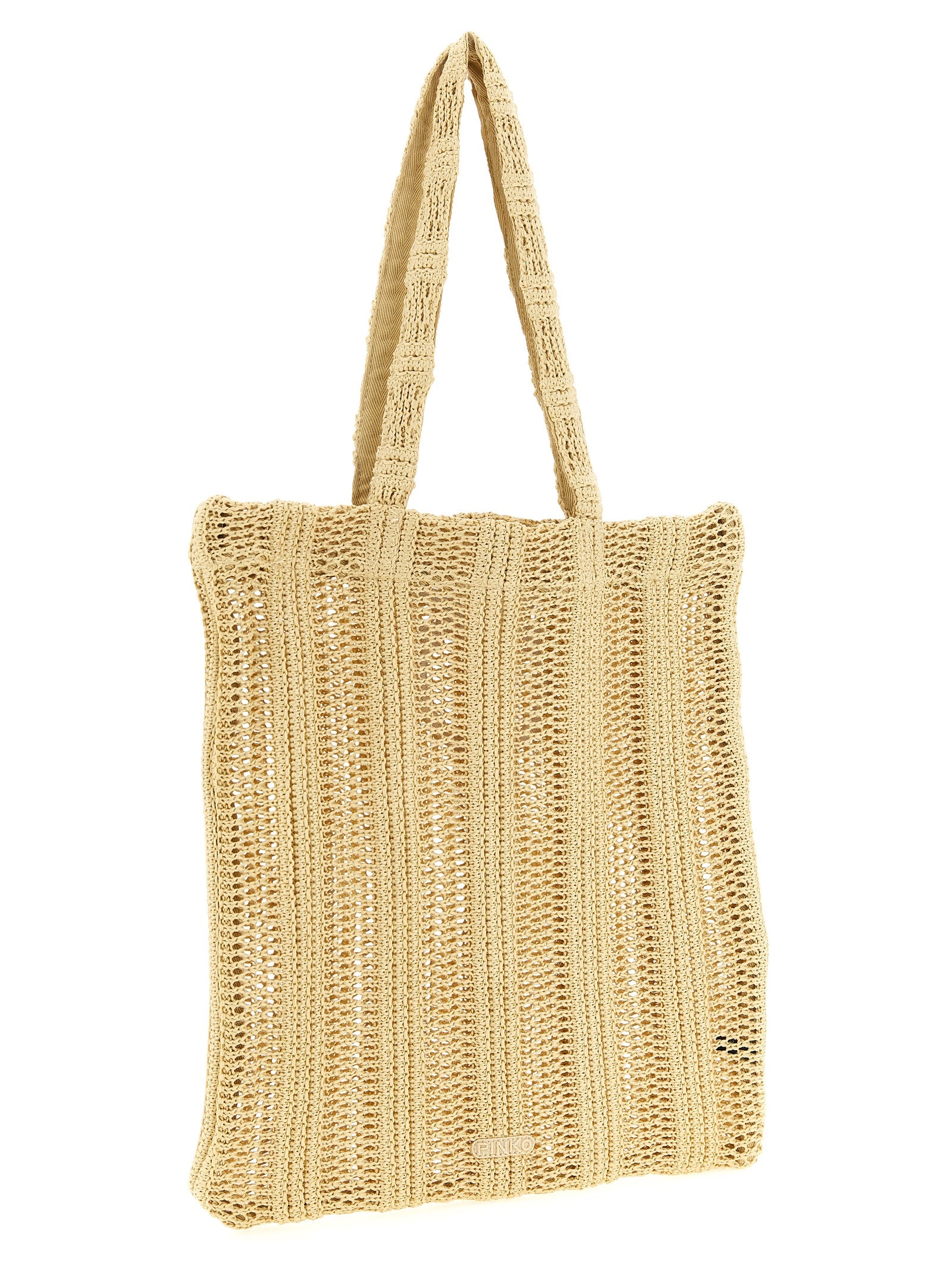 Medium Easy Tote Shopping Bag Beige Polyethylene