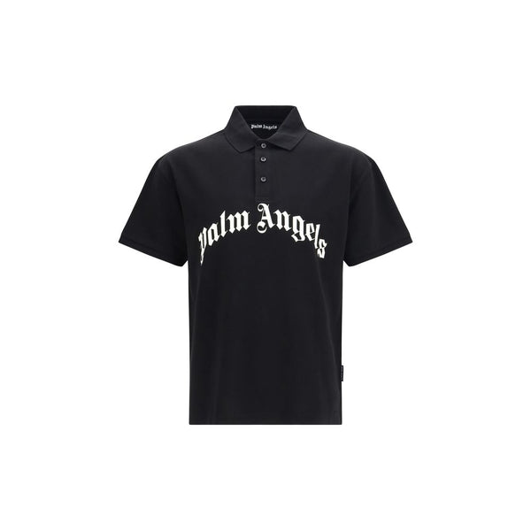 Palm Angels 100% Cotton polo in black