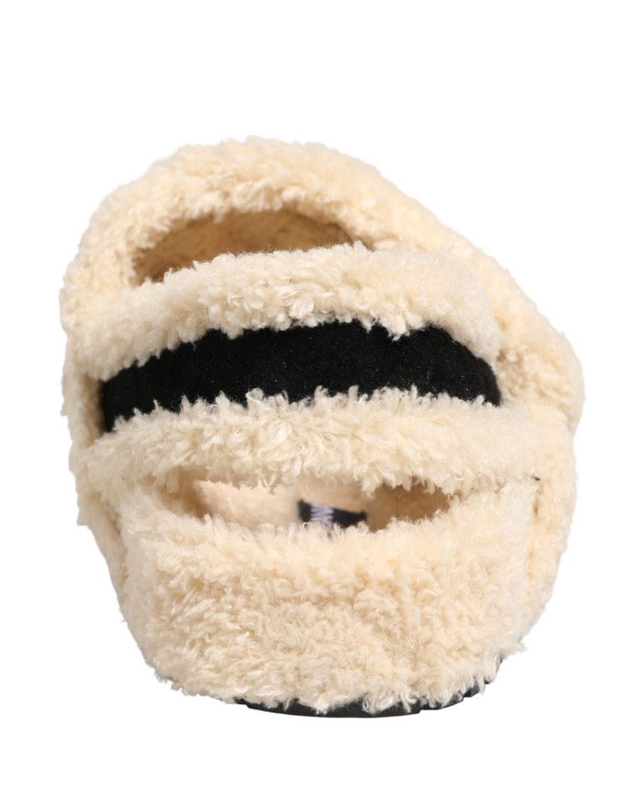 Dolce & Gabbana Faux Fur slipper in beige