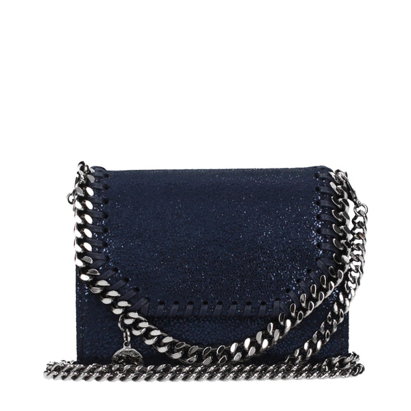 Stella McCartney Eco suede wallet in navy