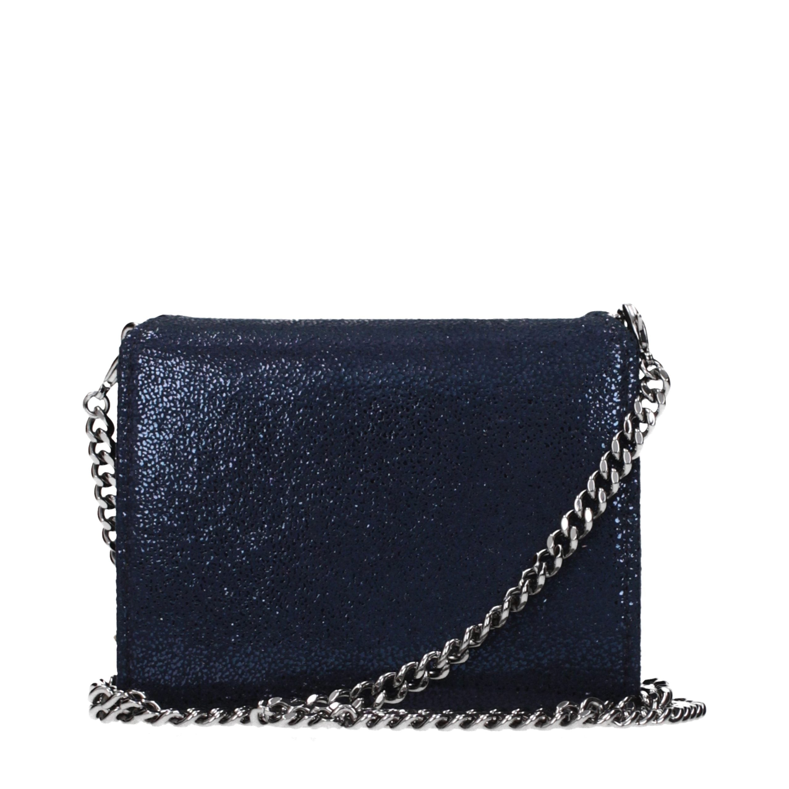 Stella McCartney Eco suede wallet in navy — view 2