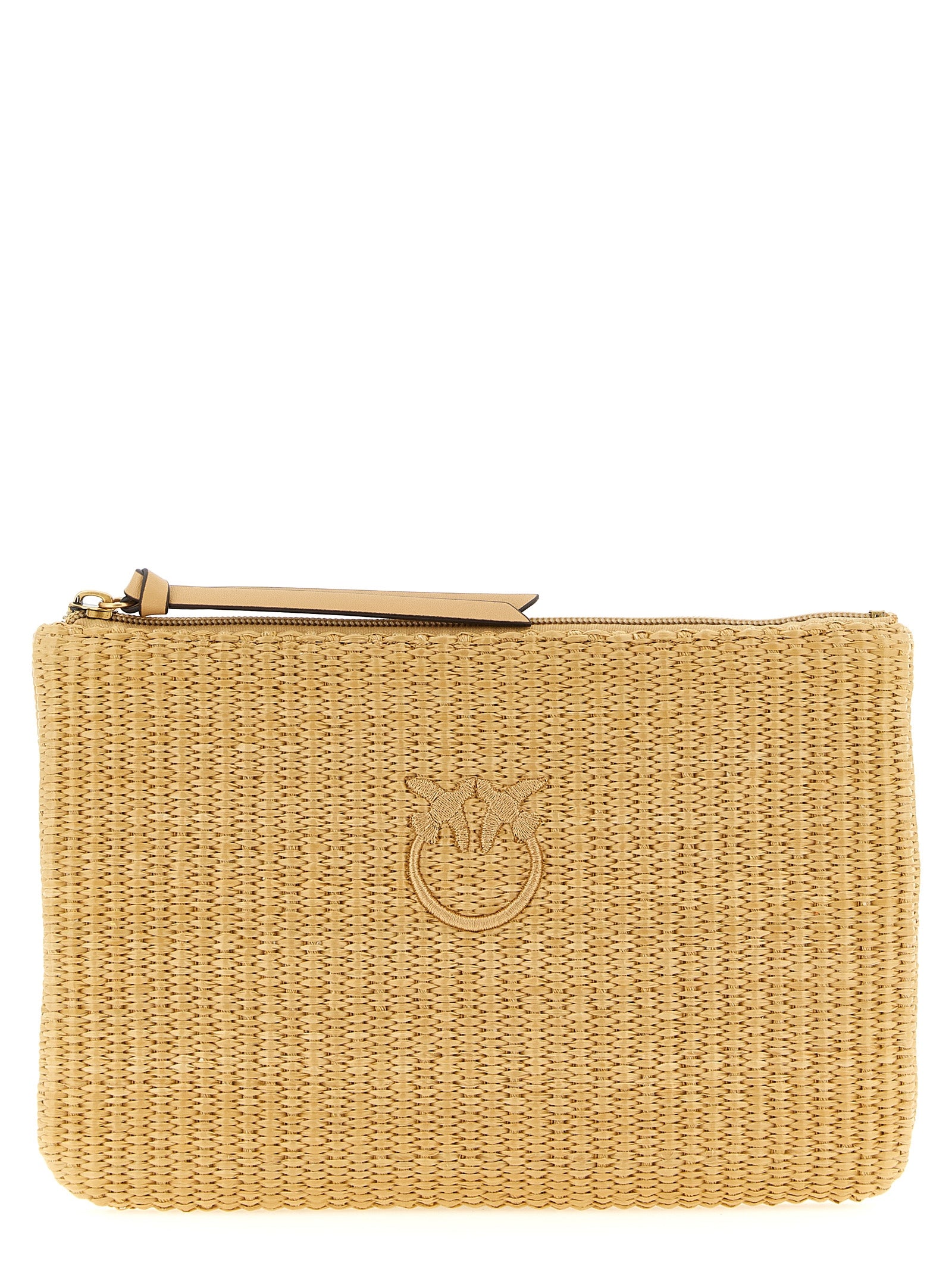 Raffia Clutch Beige Polypropylene