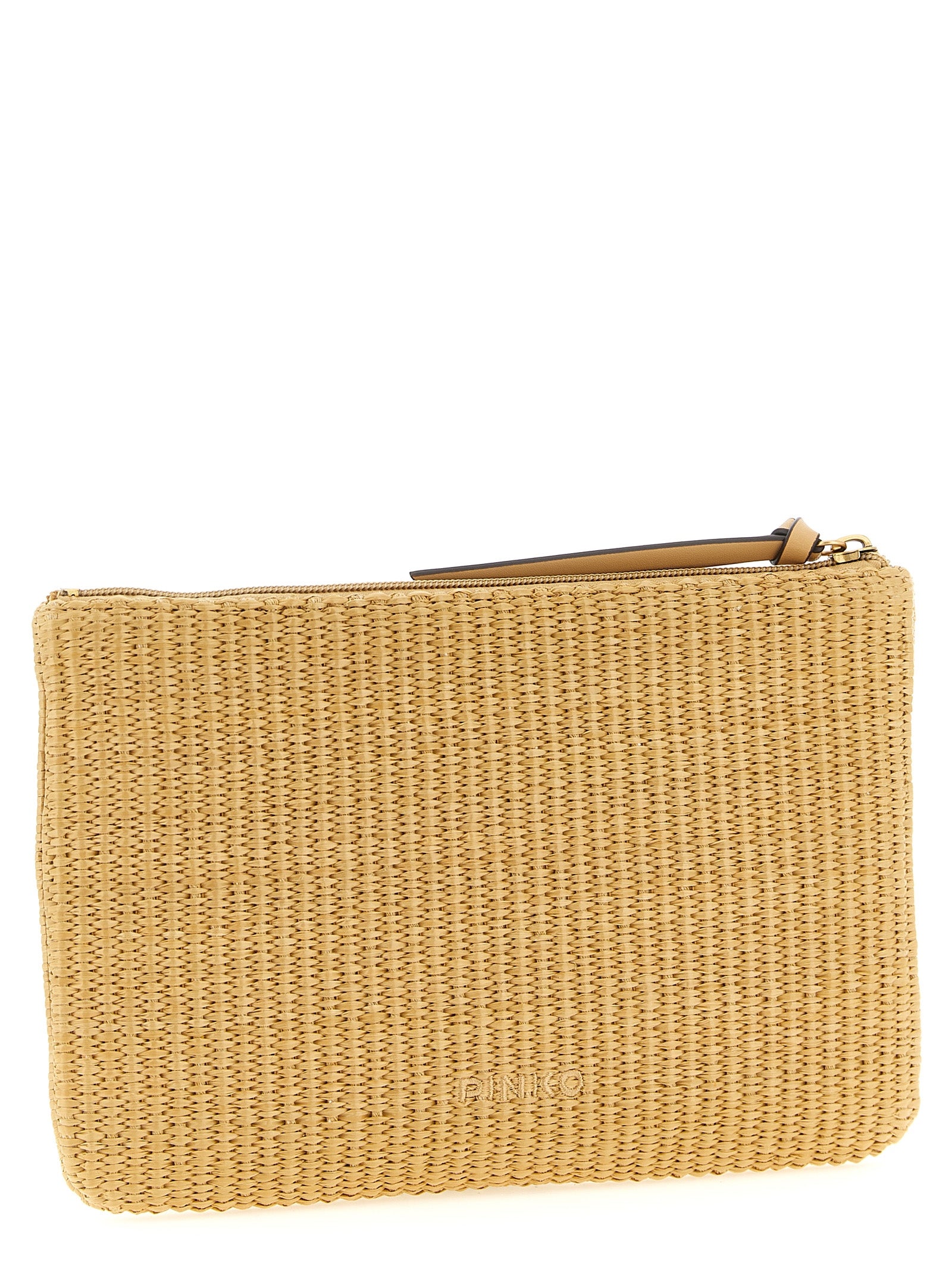 Raffia Clutch Beige Polypropylene