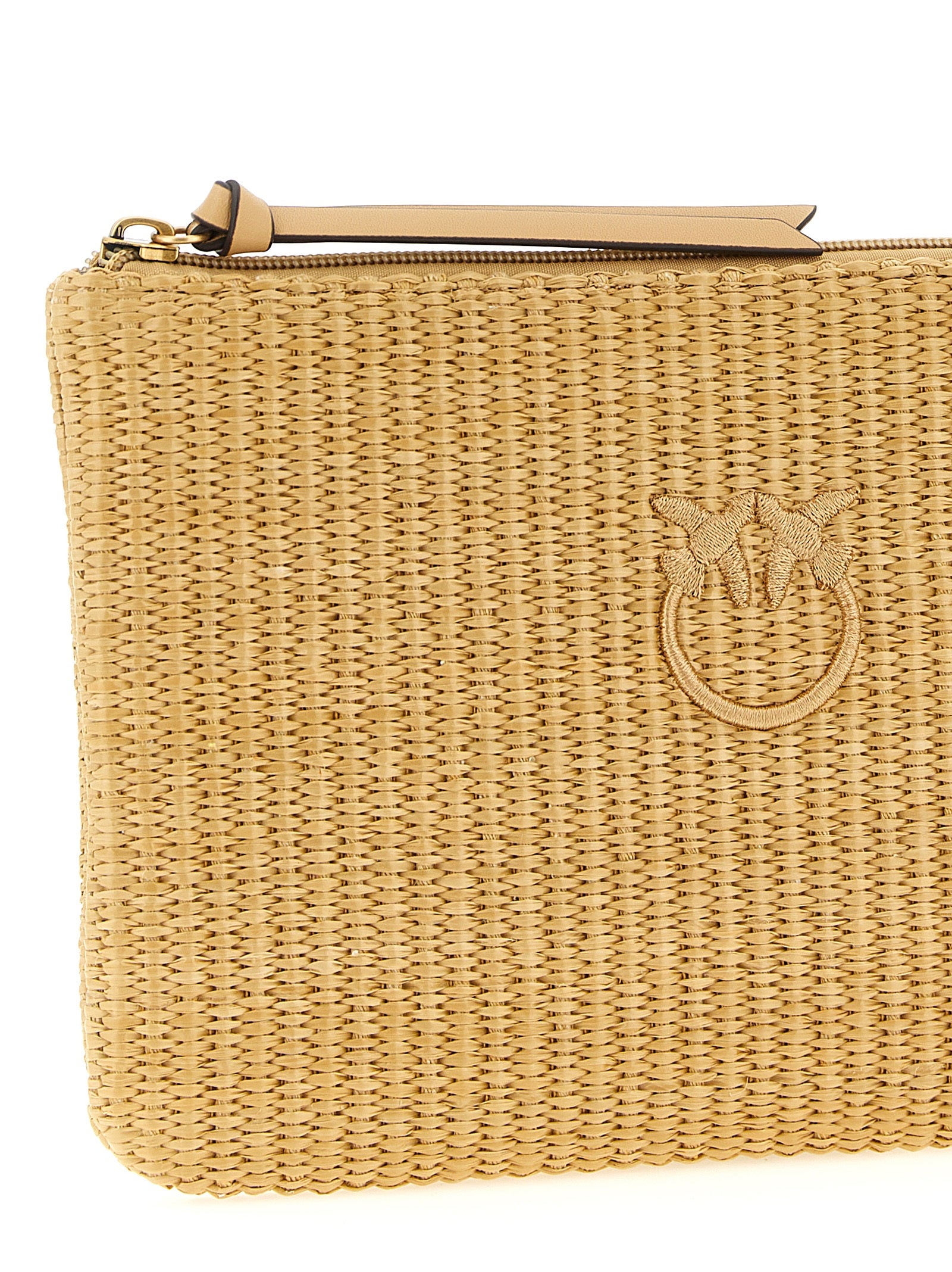 Raffia Clutch Beige Polypropylene