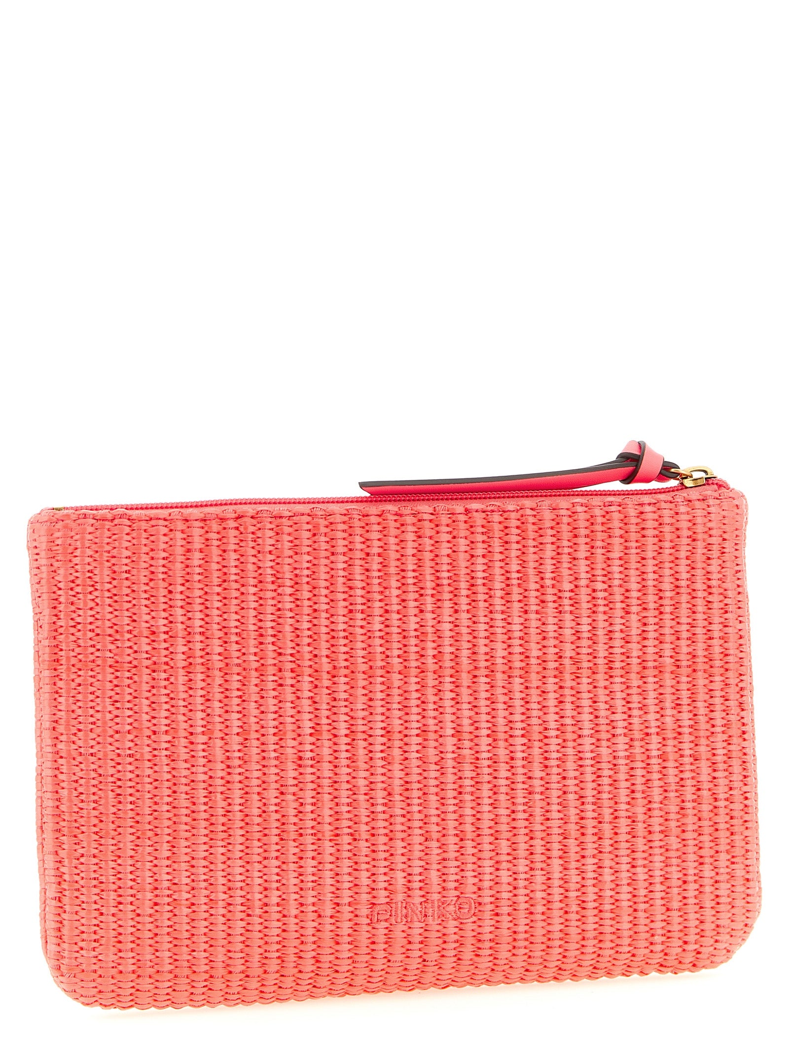 Raffia Clutch Fuchsia Polypropylene
