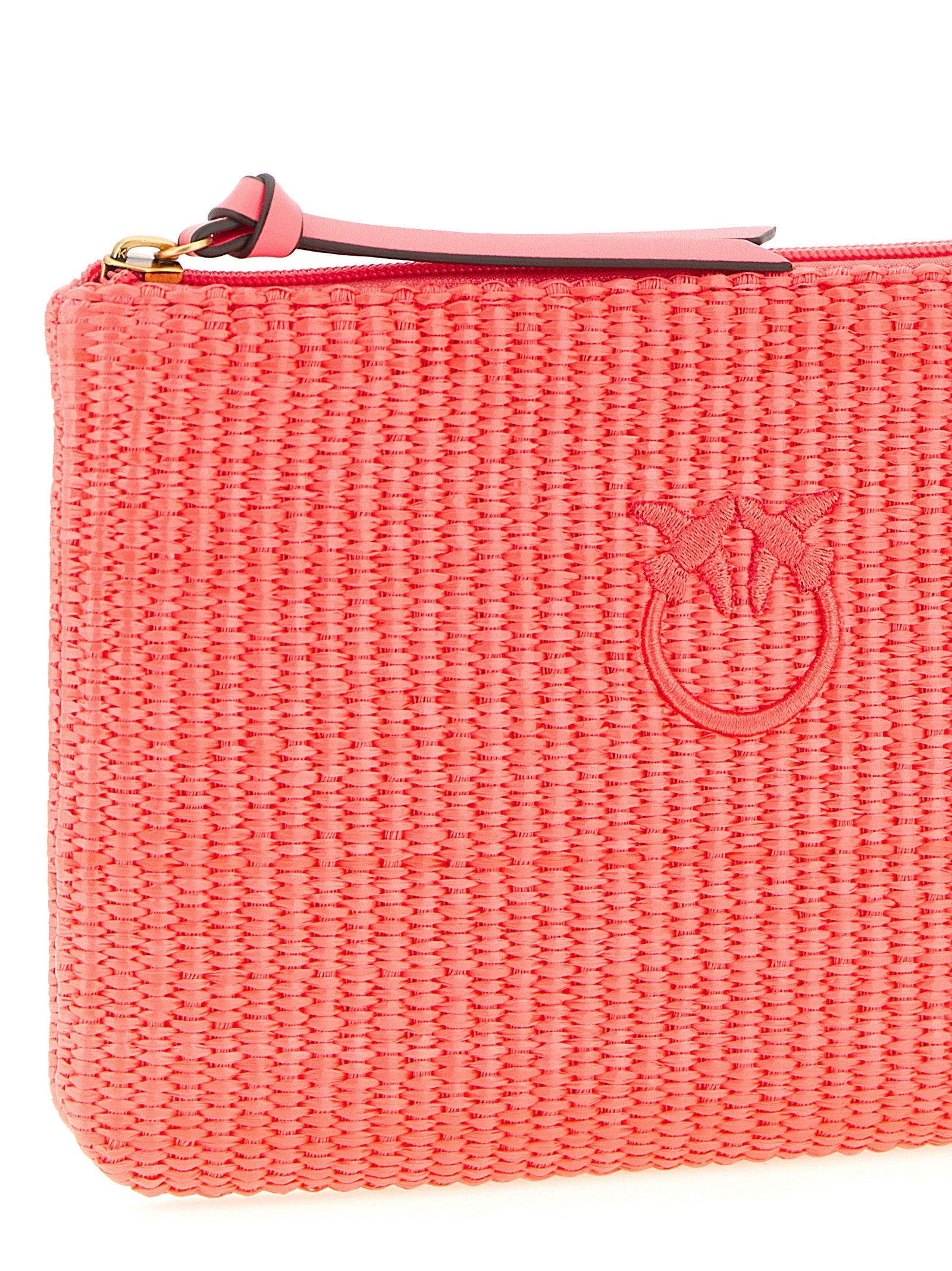 Raffia Clutch Fuchsia Polypropylene
