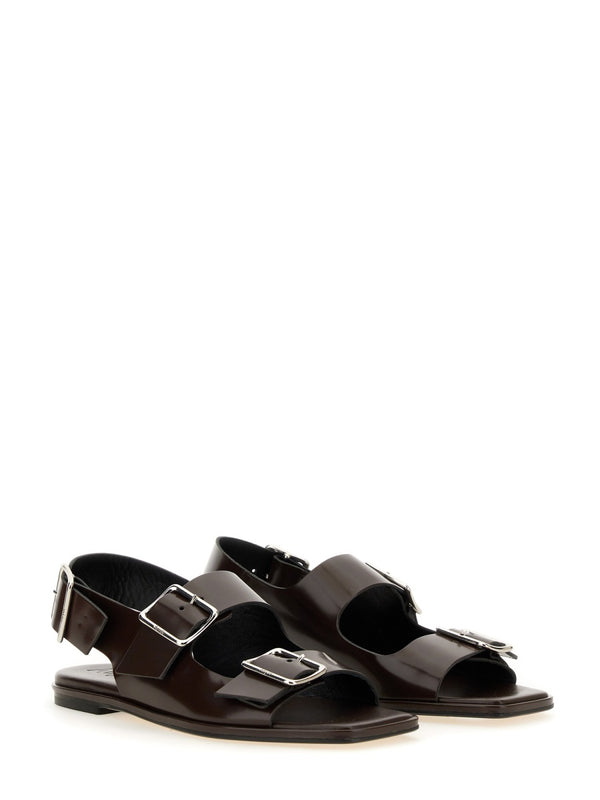 Sandal Tekla Dark Brown Calf Leather
