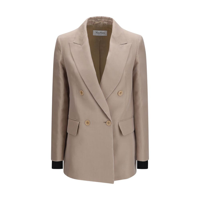 Max Mara 100% Silk blazer in beige