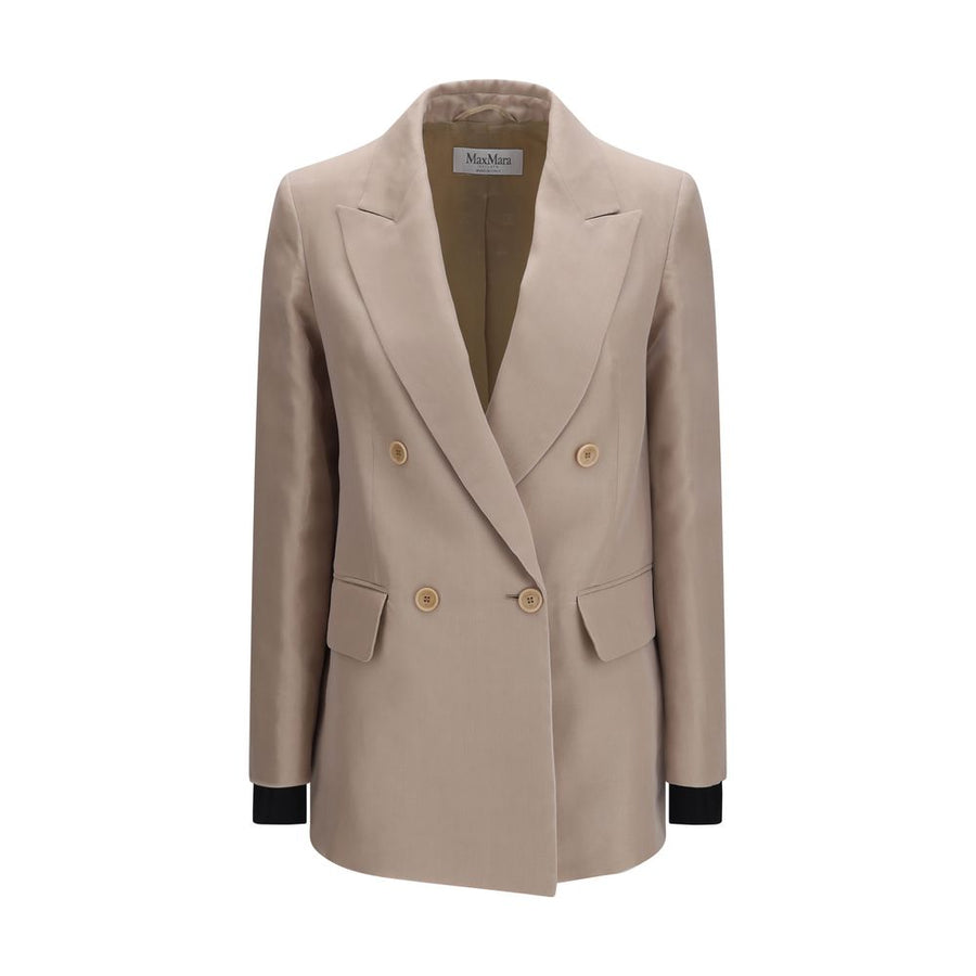 Max Mara 100% Silk blazer in beige