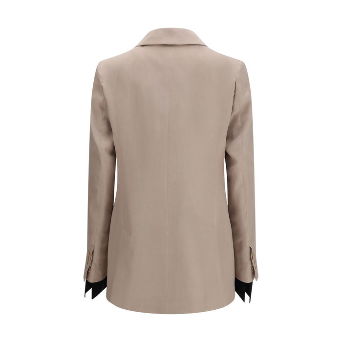 Max Mara 100% Silk blazer in beige — view 2