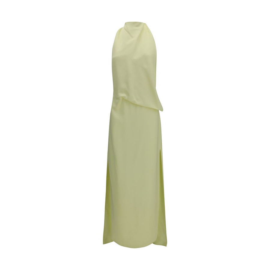 Max Mara 100% Viscose dress in yellow
