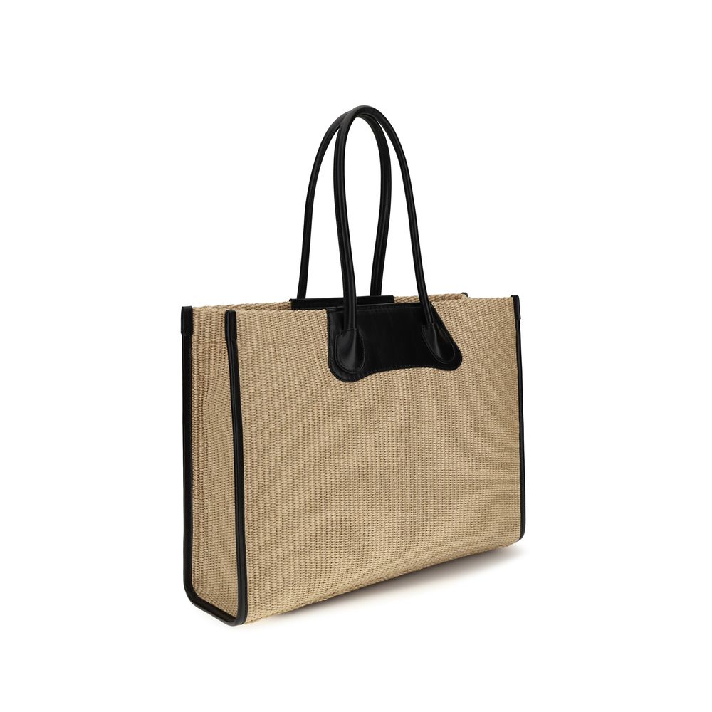 Vivienne Westwood 100% Raffia shoulder bag in beige — view 3