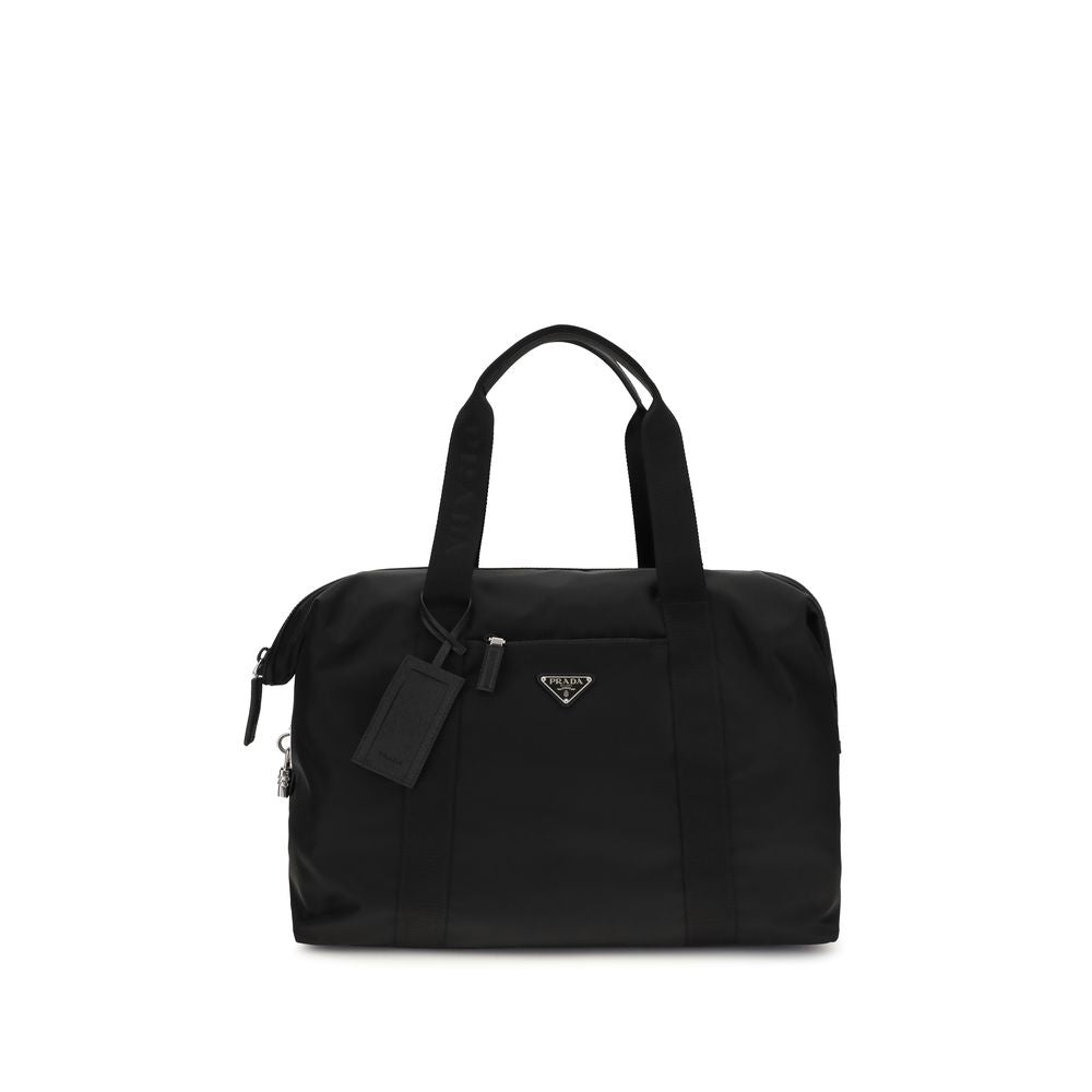 Black Recycled Polyamide Luggage And Travel Bag