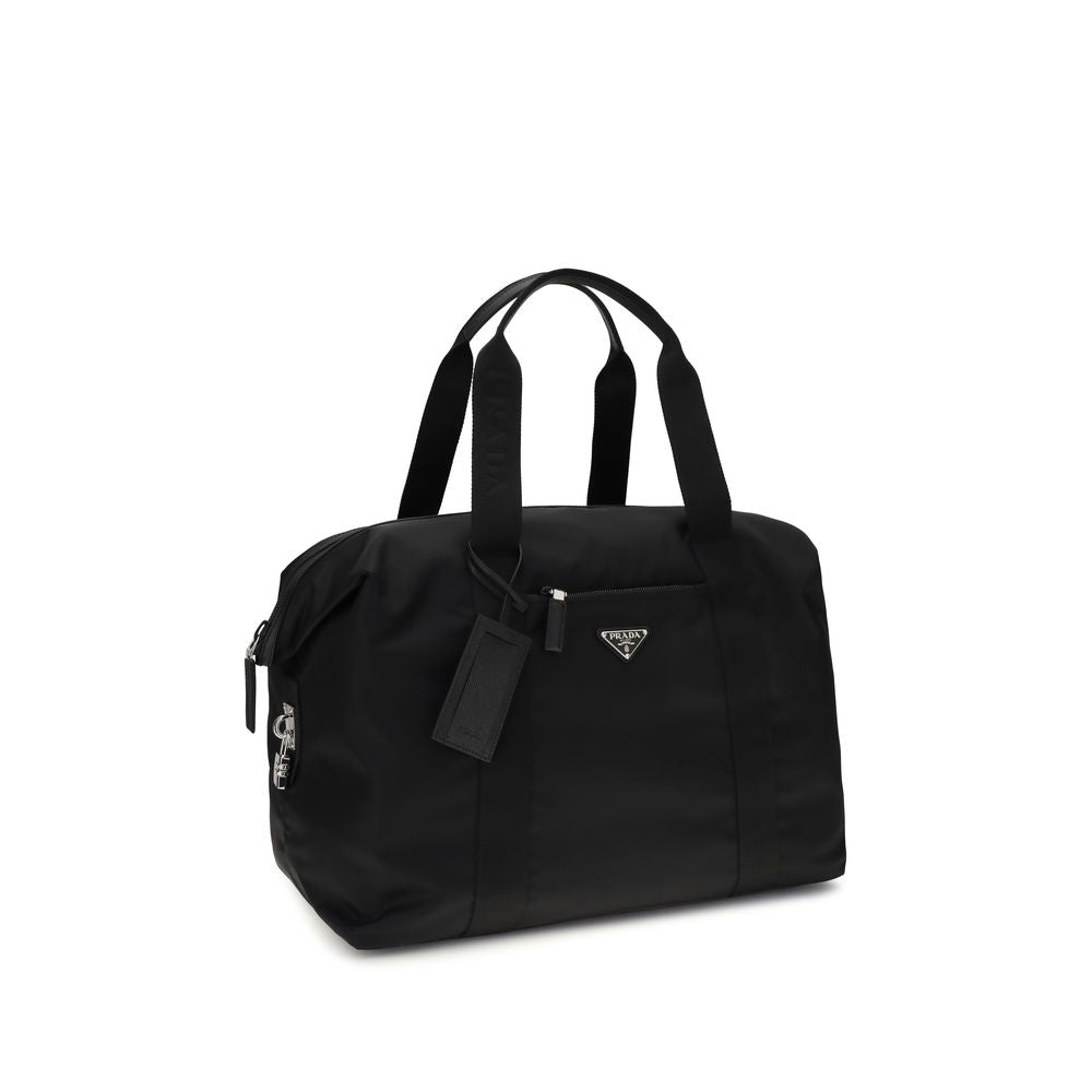 Black Recycled Polyamide Luggage And Travel Bag