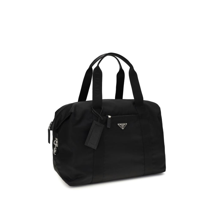 Prada 50% Recycled Polyamide top handle bag in black — view 2