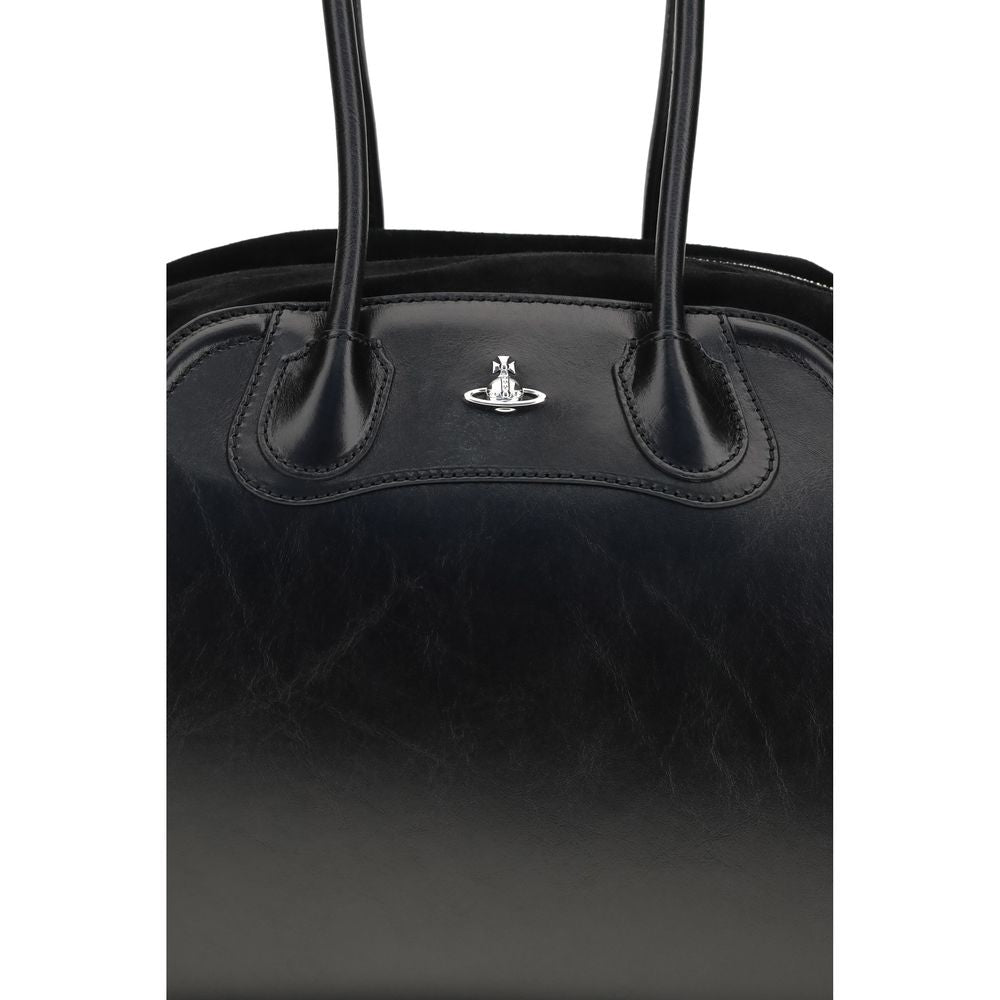 Vivienne Westwood 100% Calf Leather Bos Taurus shoulder bag in black — view 4