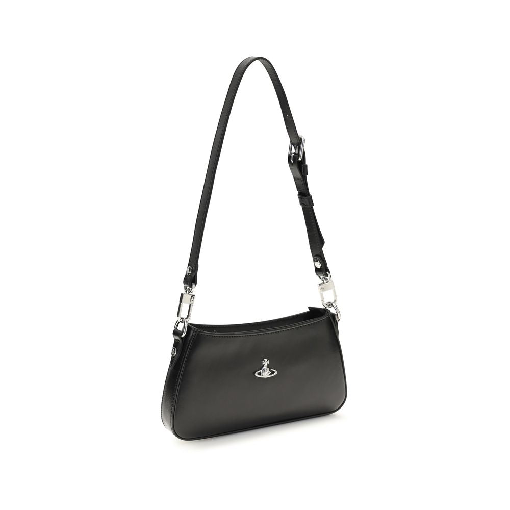 Vivienne Westwood 100% Calf Leather Bos Taurus shoulder bag in black — view 2