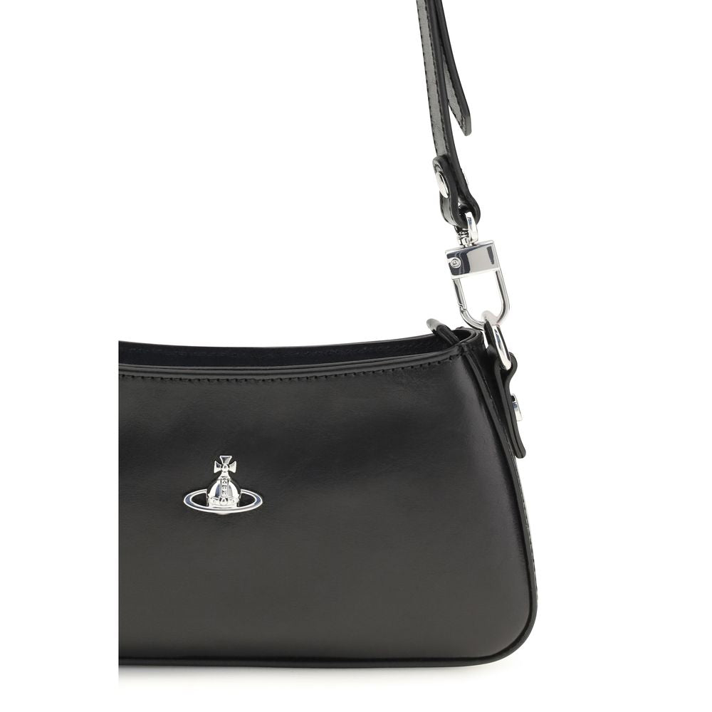 Vivienne Westwood 100% Calf Leather Bos Taurus shoulder bag in black — view 4