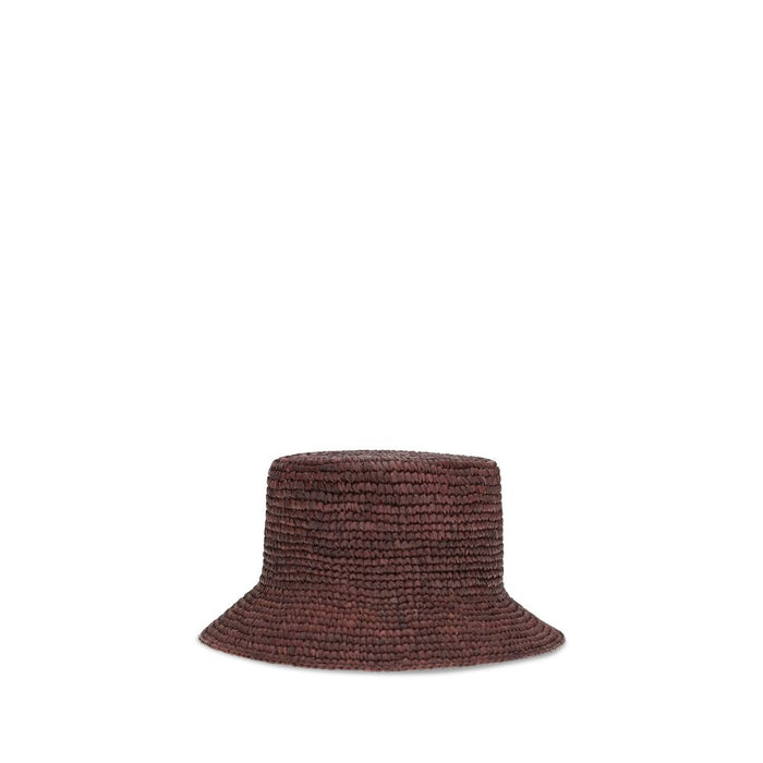 Vivienne Westwood VI81020009K005ND411BB 100% Raffia bucket hat in brown — view 2