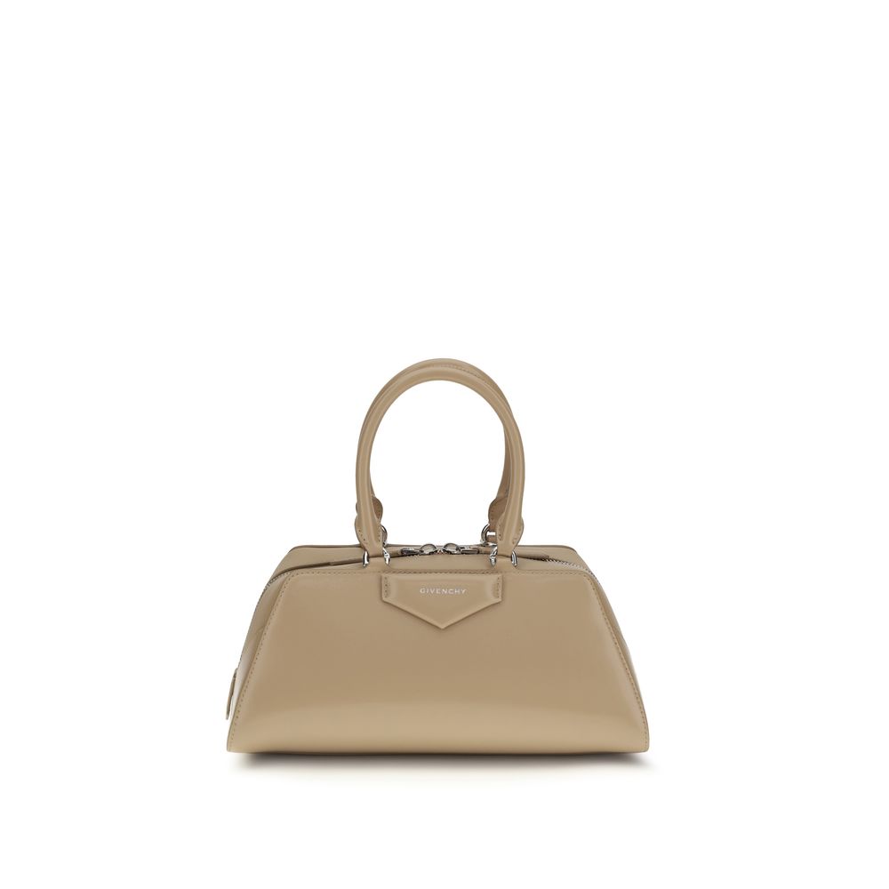 Beige Calf Leather Bos Taurus Handbag Bag