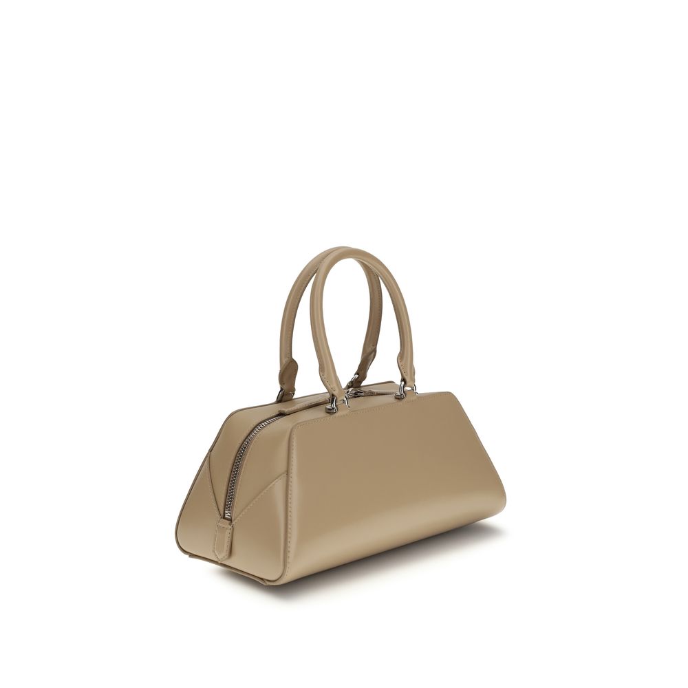 Beige Calf Leather Bos Taurus Handbag Bag