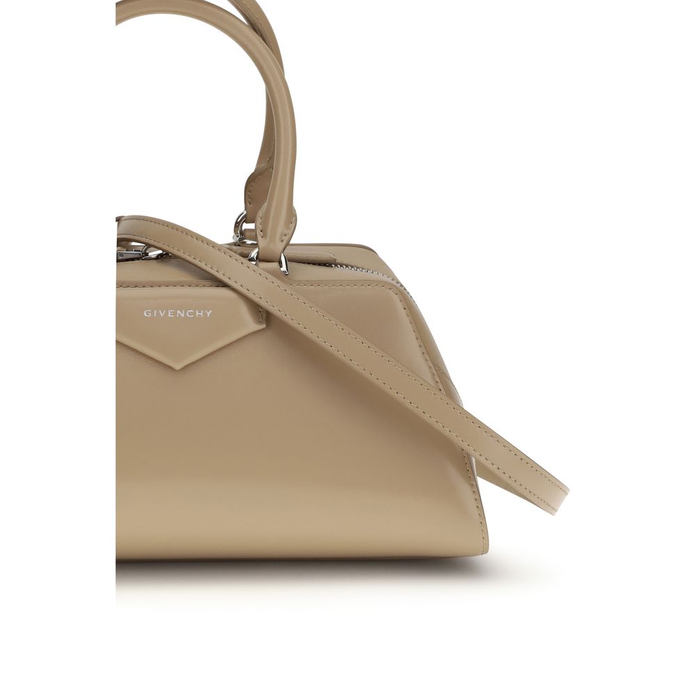 Beige Calf Leather Bos Taurus Handbag Bag