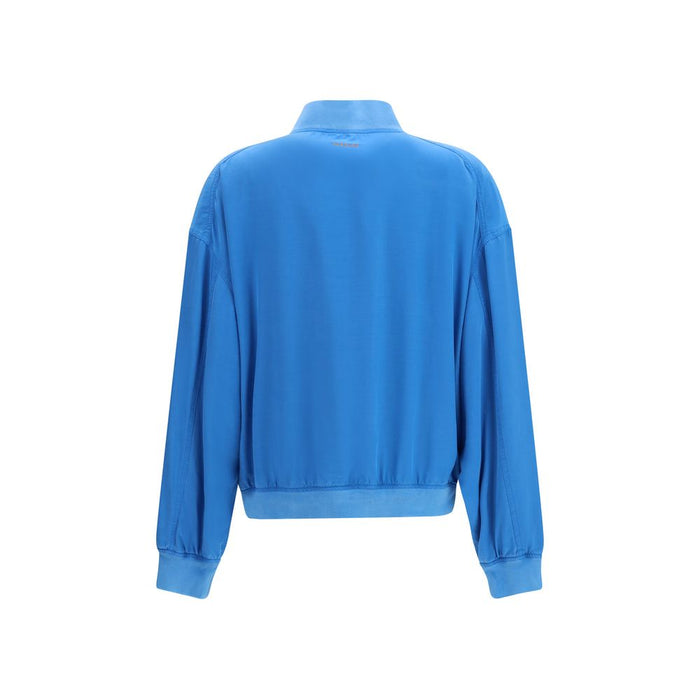 Versace 100% Silk jacket in blue — view 2