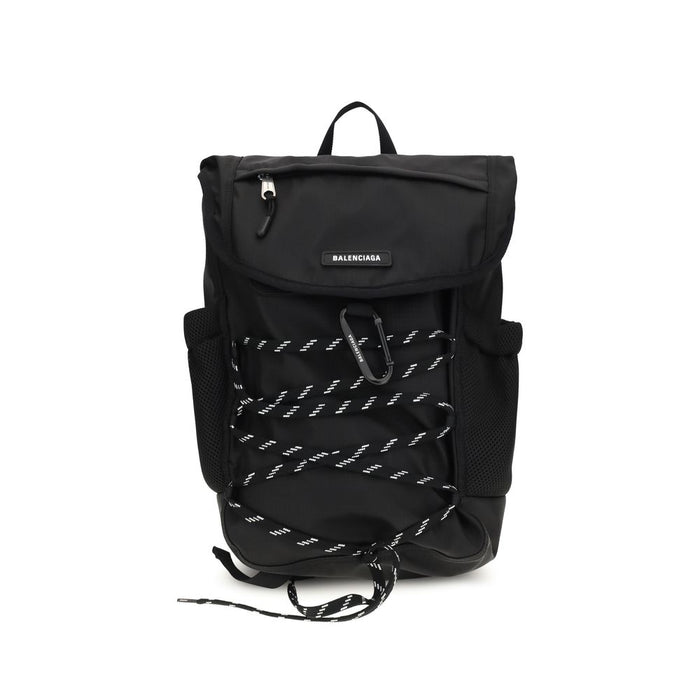 Balenciaga 100% Nylon backpack in black