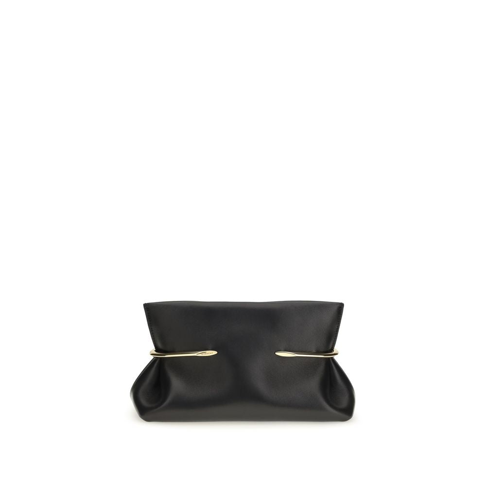 Black Napa Leather - Calf Bos Taurus Clutch Bag