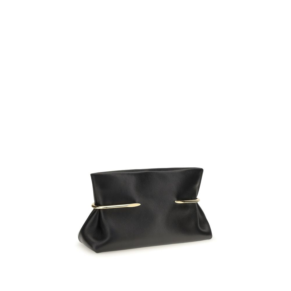 Black Napa Leather - Calf Bos Taurus Clutch Bag