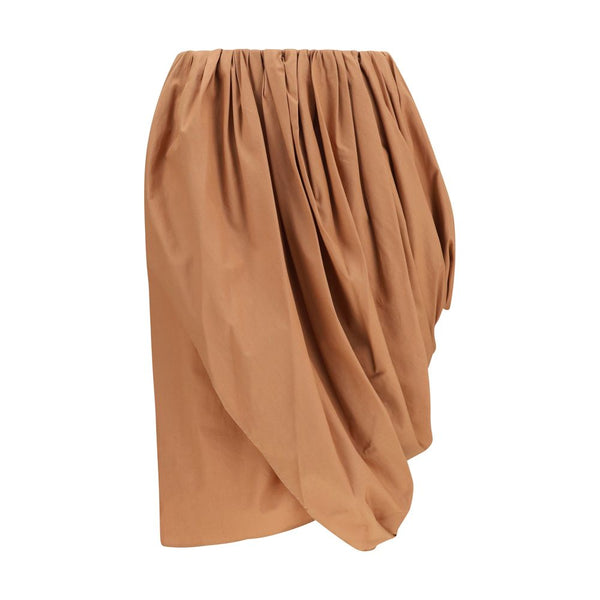 Chloé 100% Cotton; viscose lining skirt in beige