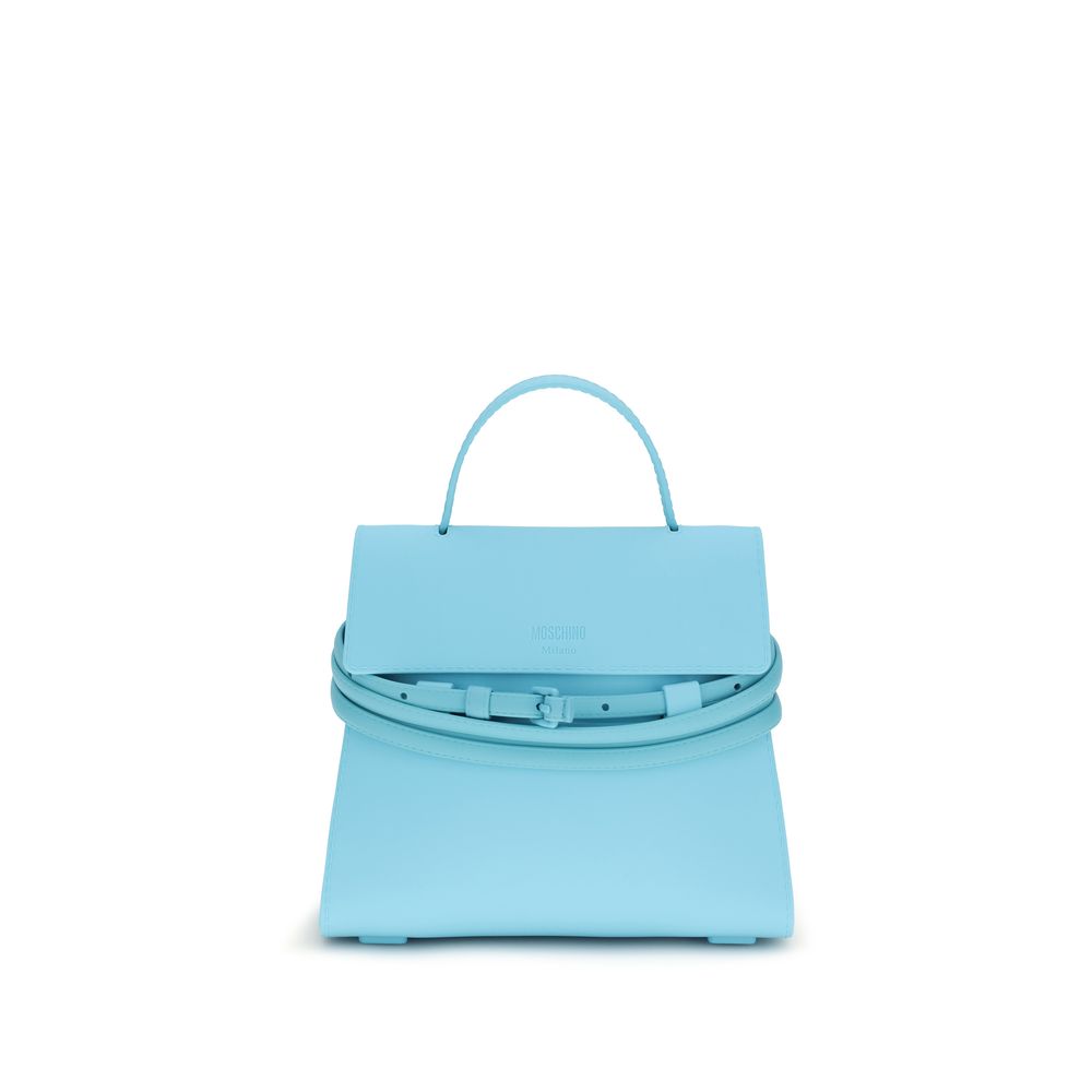 Blue Synthetic Handbag Bag