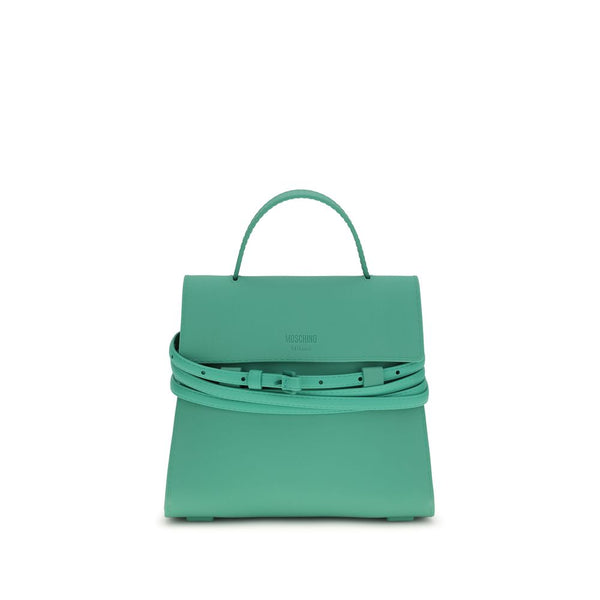 Moschino 100% Silicon top handle bag in green