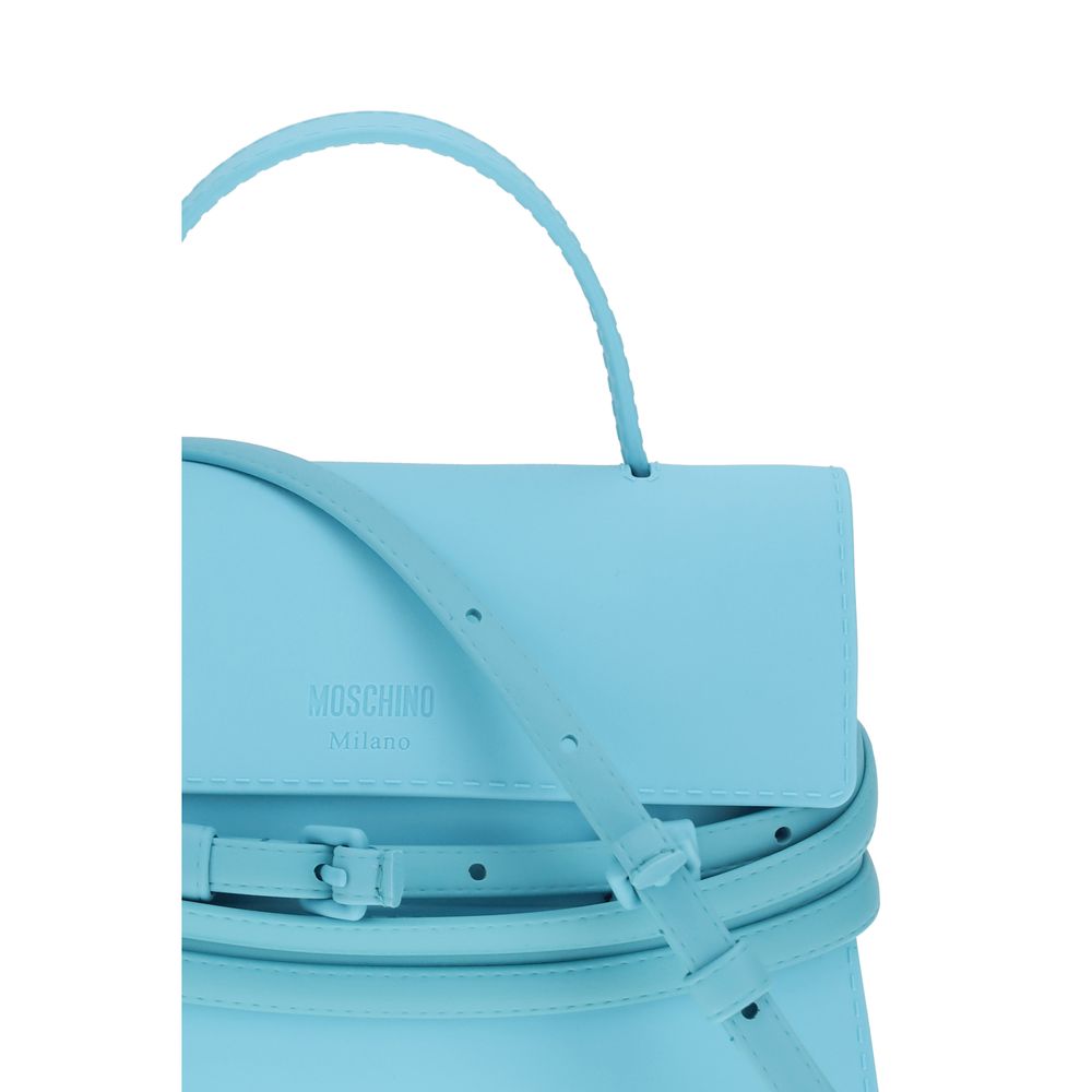 Blue Synthetic Handbag Bag