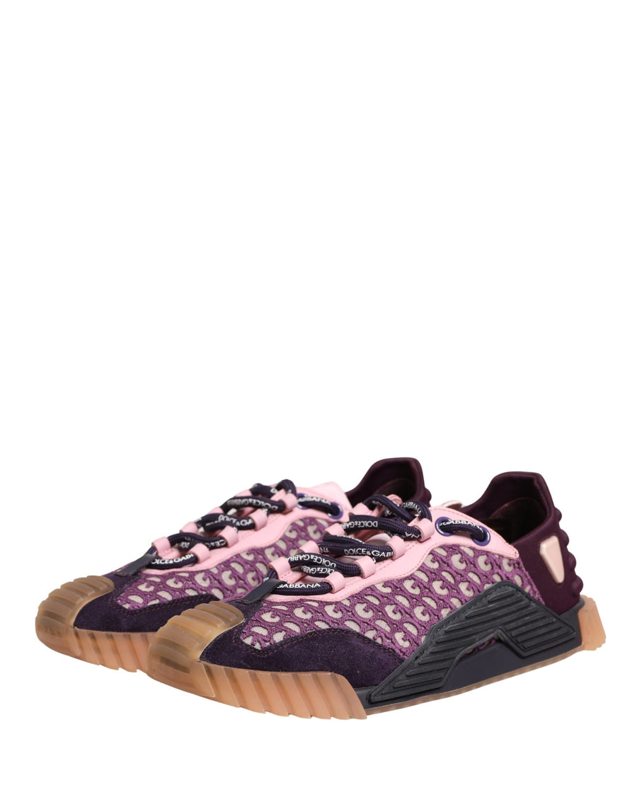 Dolce & Gabbana 2% Elastane 7% Glass 23% Nylon 10% Polyamide 16% PU 2% PVC 40% Calf sneaker in multicolor