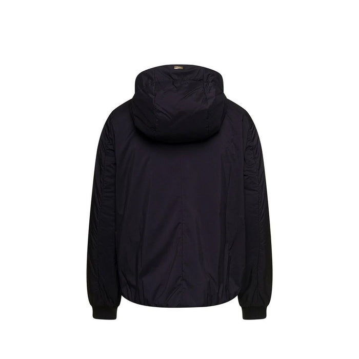 Herno 100% Polyamide shell bomber jacket in black — view 2
